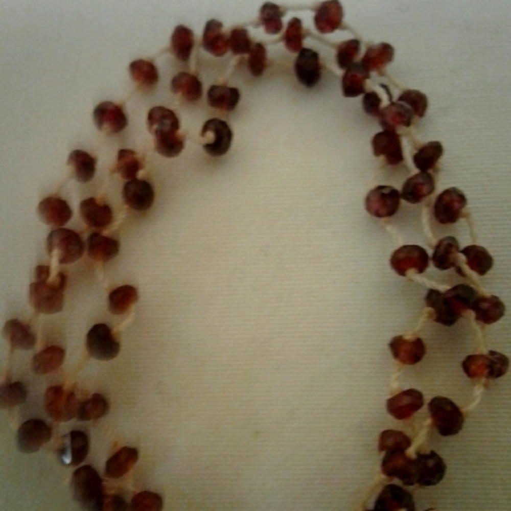 STUNNING RED GARNET BRACELET - Picture 2 of 6